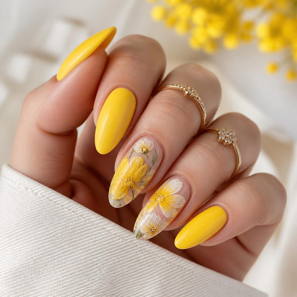 Lemon Yellow Nails