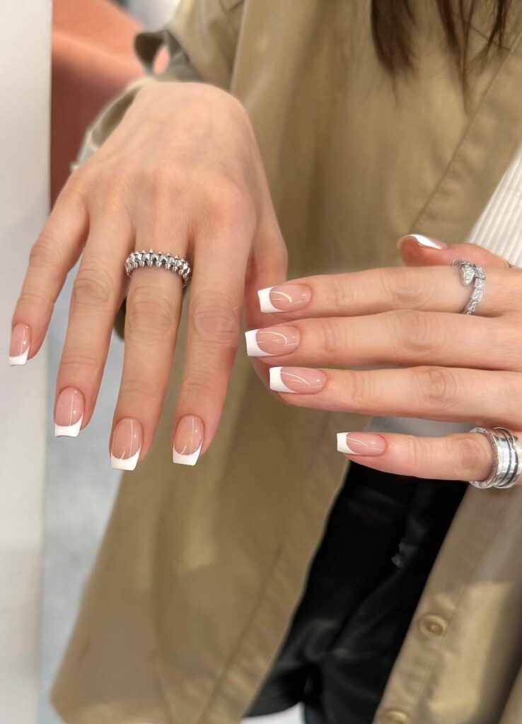 french tip nails
