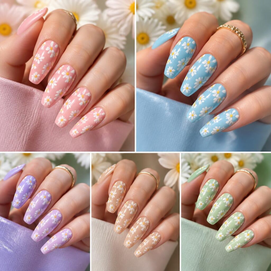Daisy Nail Art