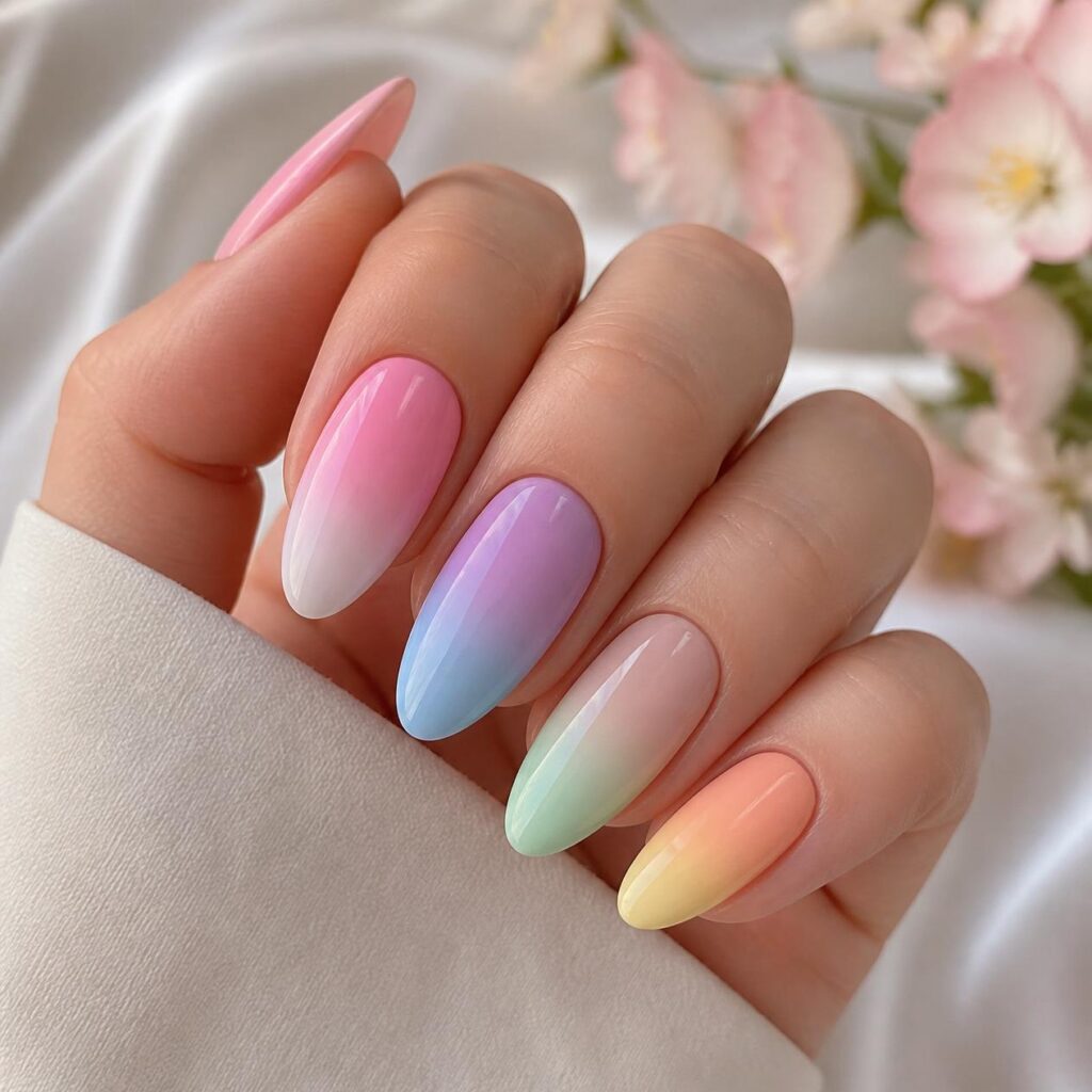 Pastel Ombre Nails