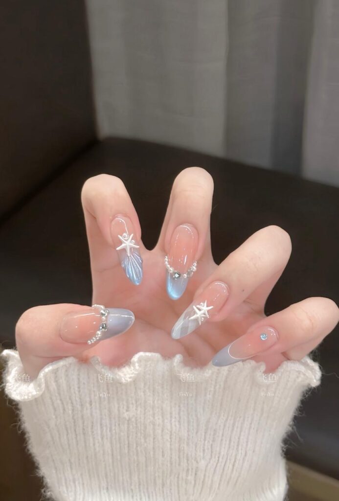beautiful ocean nails