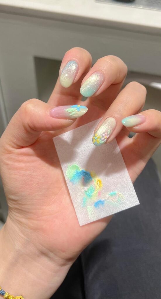 almond beach nails