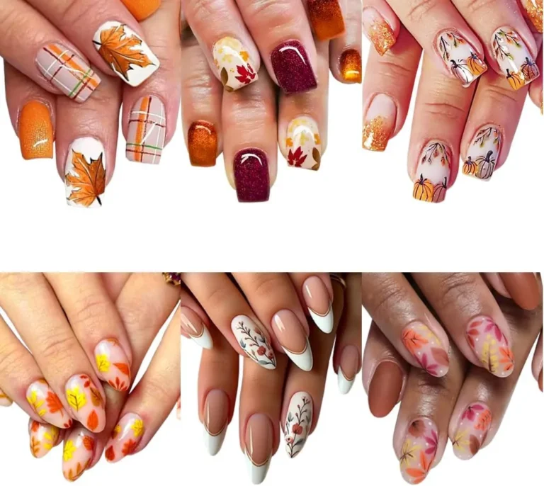 Maple Leaf Design Fall Manicures You Will Love Today