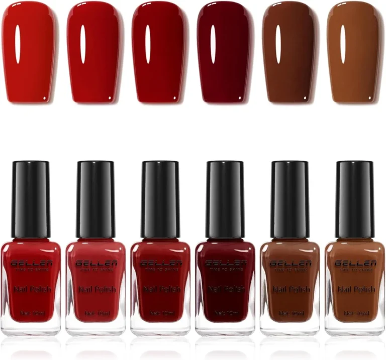 Fall Red and Brown Polish Sets: Warm Seasonal Manicures