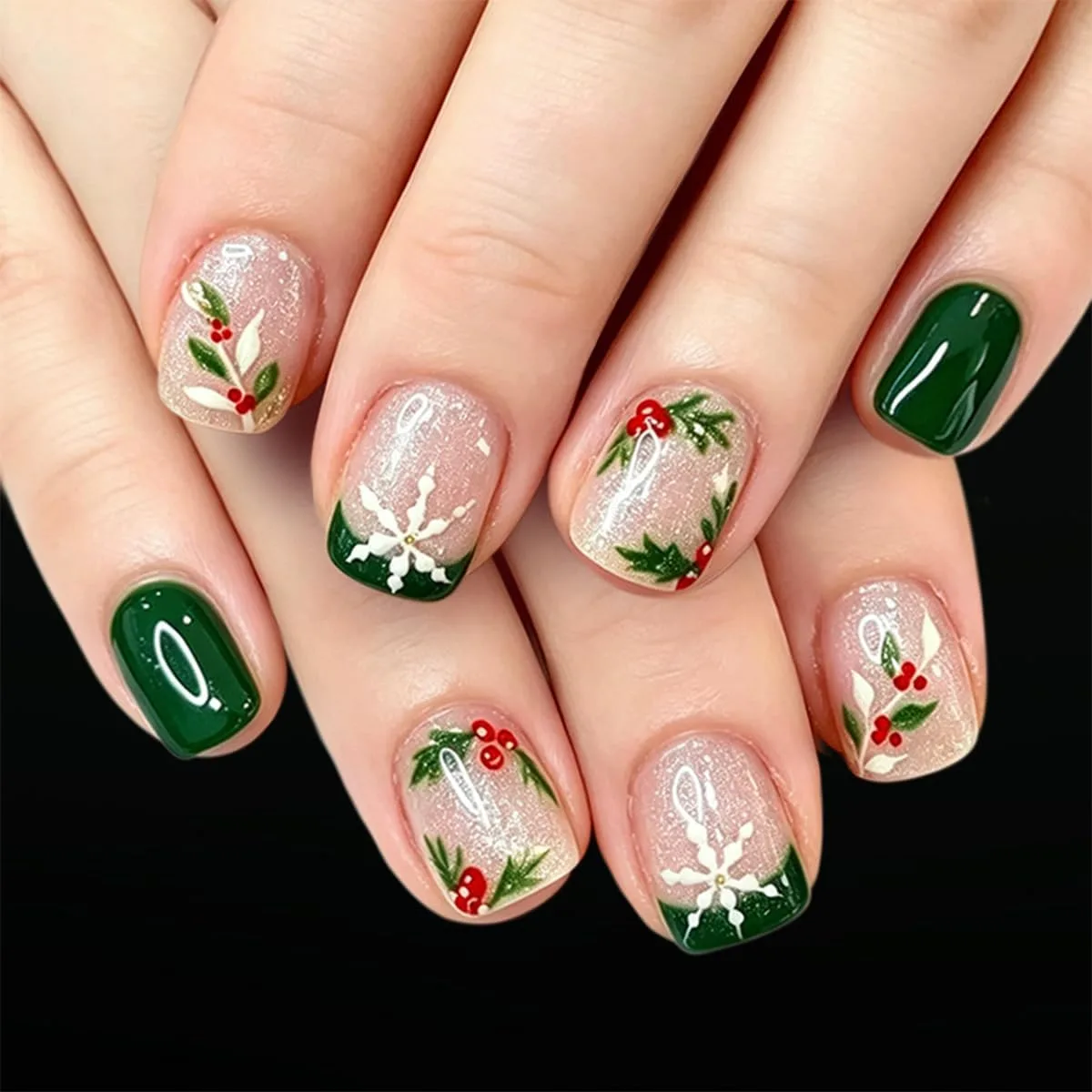 Christmas nail art - image 2