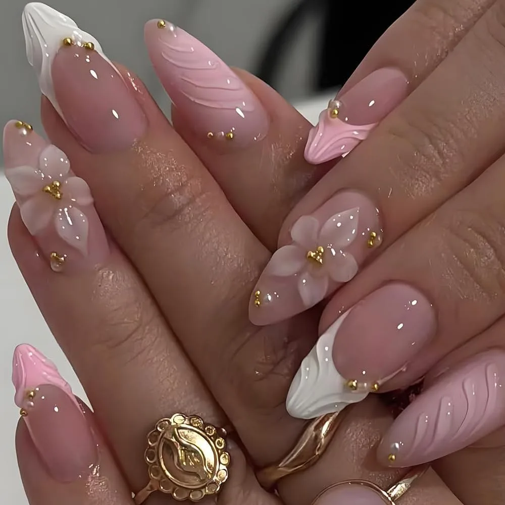 French Tip Press Nails - image 3
