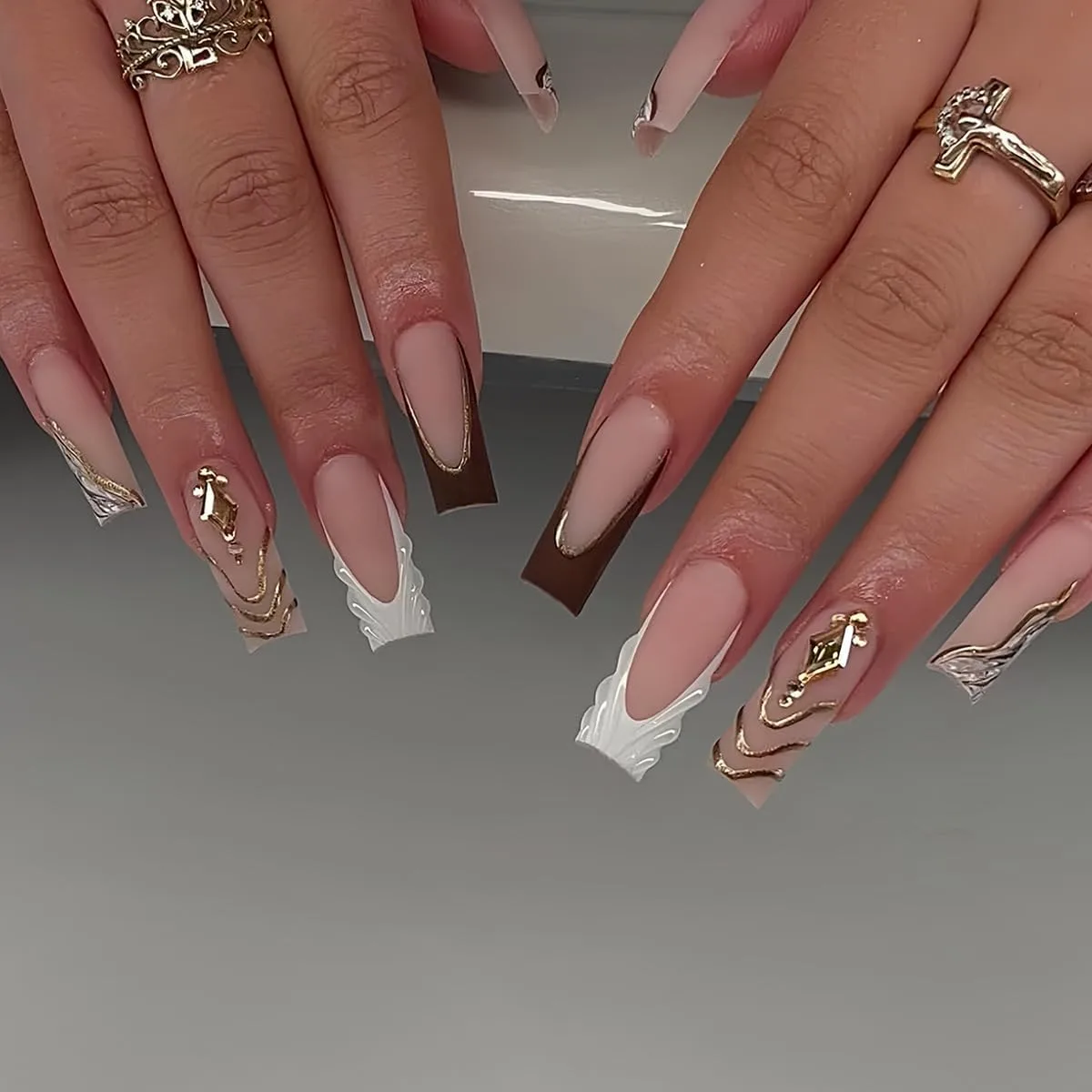 long square nails - image 3