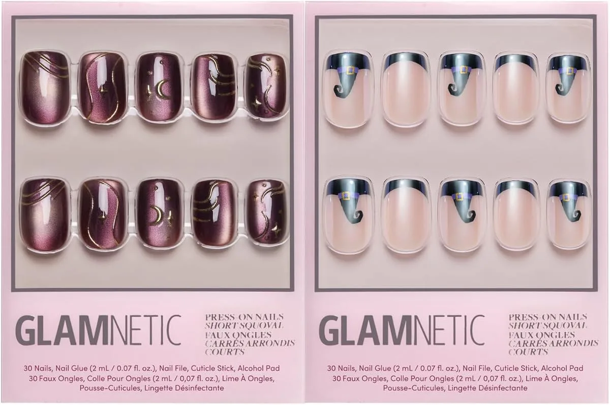 Brown Flower Almond Nails - image 4