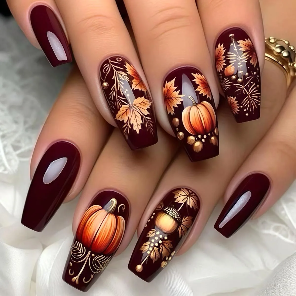 burgundy polish - image 4