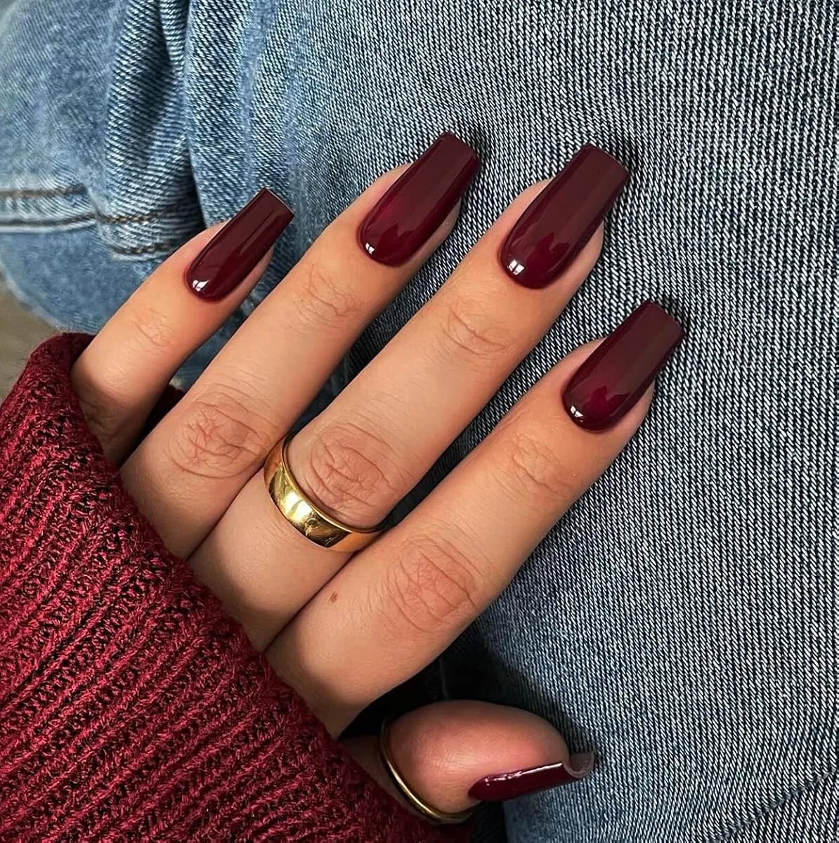 velvet fake nails - image 4