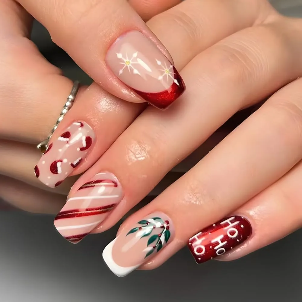 Christmas nail art - image 4
