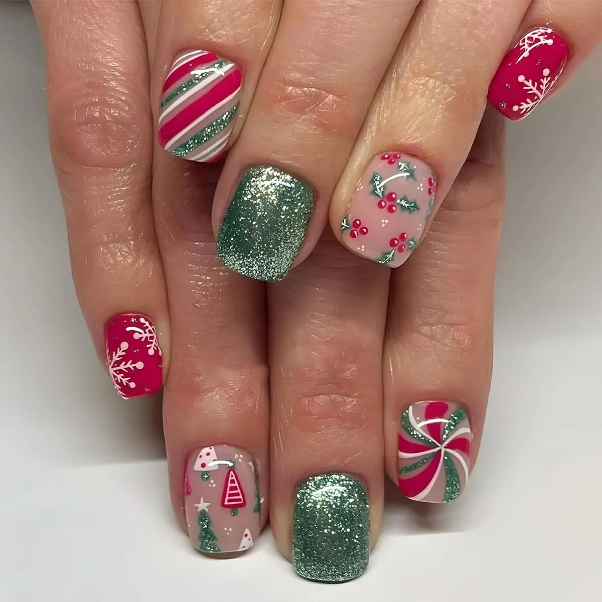 gift bow nail art - image 4