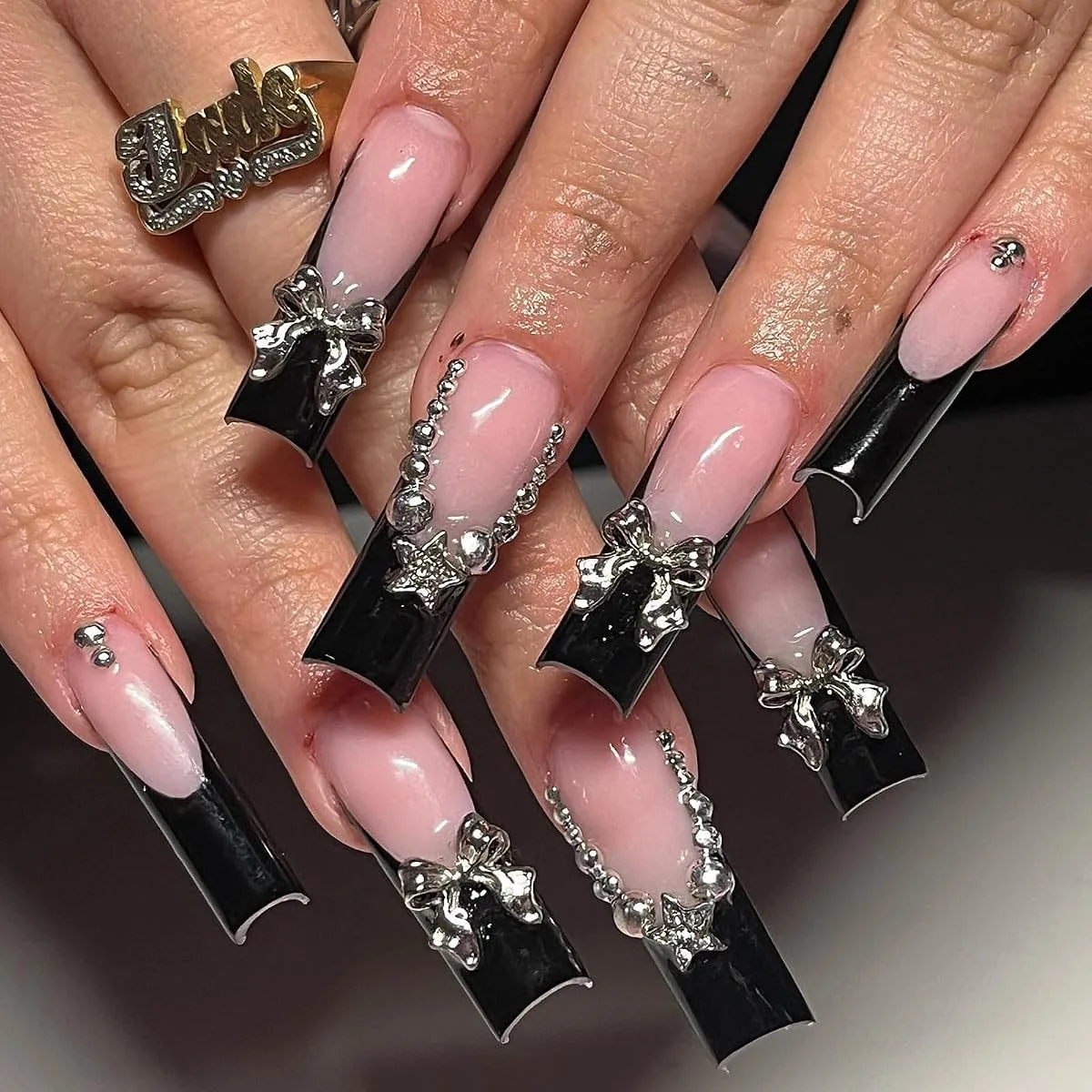 french tip nails - image 5