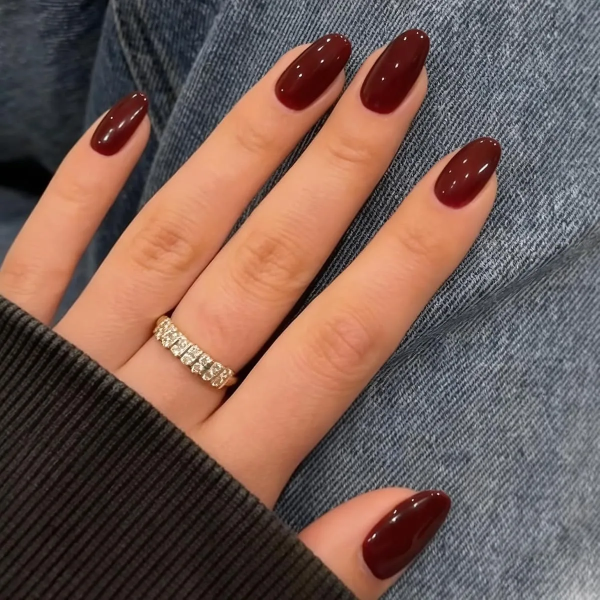 brown almond nails - image 5